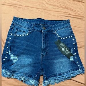 Crazy Train Jean Shorts